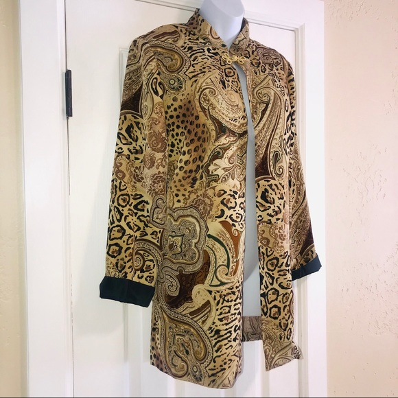 BFA Classics ORIENTAL-style Print Jacket- size 8 - Picture 2 of 8